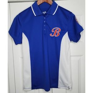 MEN'S CHARLES RIVER SPORT POLYESTER POLO ROYAL BLUE WHITE Dixie Softball Size M